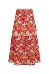 FALDA FLORES ROJA | MOD. SOFIA | Tienda online de moda femenina de autor