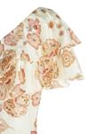 VESTIDO VOLANTE FLORES | MOD. SALOMÉ BEIGE | Tienda online de moda femenina de autor