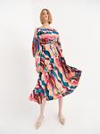 VESTIDO MIDI MULTICOLOR | MOD. ABERO | Tienda online de moda femenina de autor