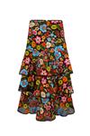 FALDA VOLANTES BORDADA | MOD. CAMPANERA | Tienda online de moda femenina de autor