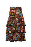 FALDA VOLANTES BORDADA | MOD. CAMPANERA | Tienda online de moda femenina de autor