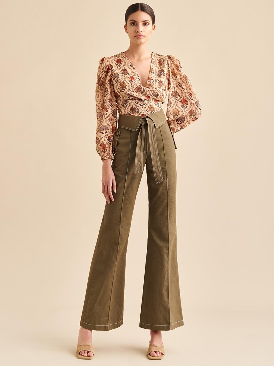 PANTALON CAQUI | MOD. OWEN | Tienda online de moda femenina de autor