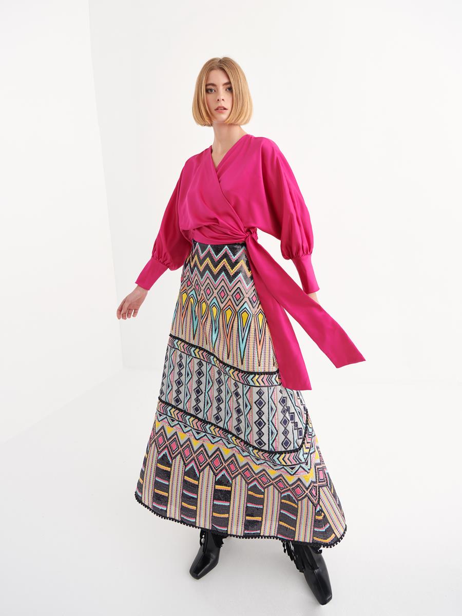FALDA LARGA LENTEJUELA  | MOD.YARA | Tienda online de moda femenina de autor