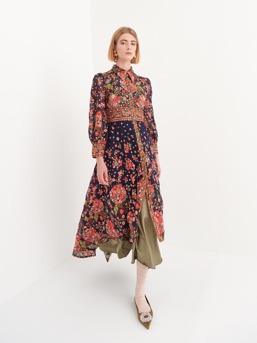 VESTIDO CAMISERO AZUL  | MOD.SILVANO AZUL | Tienda online de moda femenina de autor