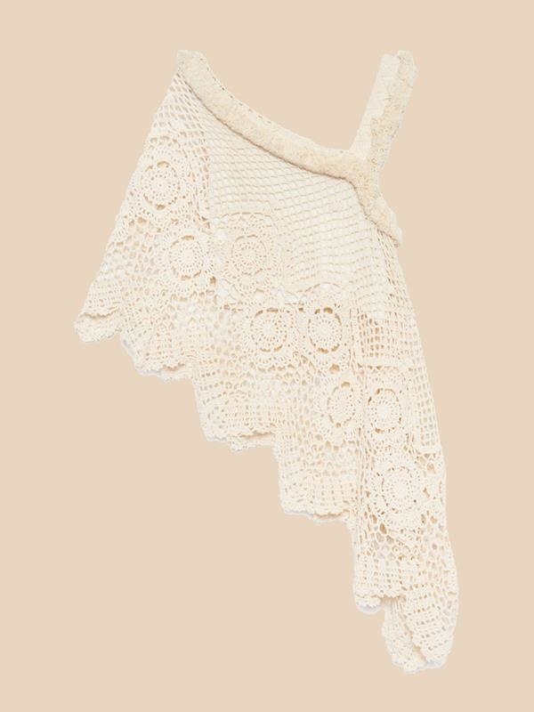 CROCHET ASYMMETRIC TOP | MOD. OLMO