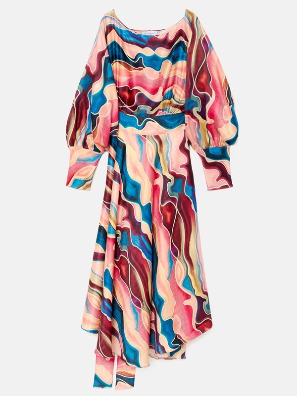 MUTICOLOR MIDI DRESS | MOD. ABERO