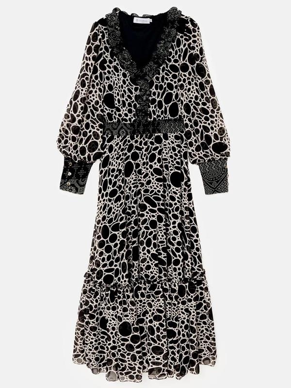 RUFFLED MIDI DRESS | MOD. KAREN